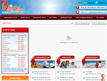 Tablet Screenshot of blissfulholidays.com